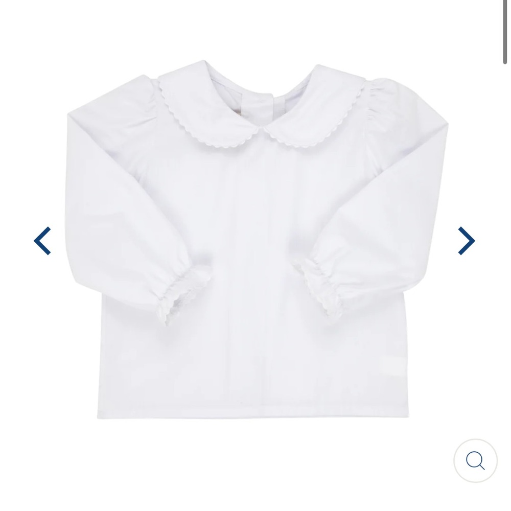 NWT TBBC Maude's Peter Pan Collar Long Sleeve Shirt 3T